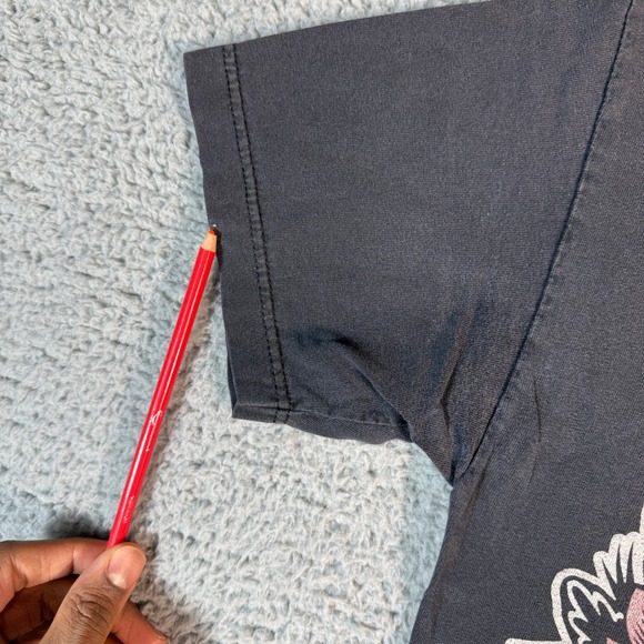 Y2K Fatal Clothing T-Shirt Size Medium 2000s Perfectly Faded Tattoo Double Sided - Picture 3 of 9